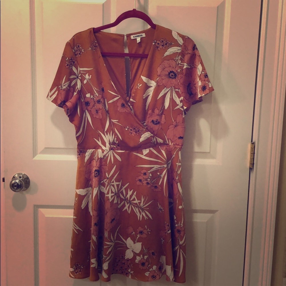 Beautiful real SILK dress from Express. 🦊 you fox